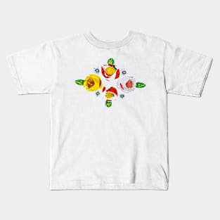 Canal flowers in the rain Kids T-Shirt